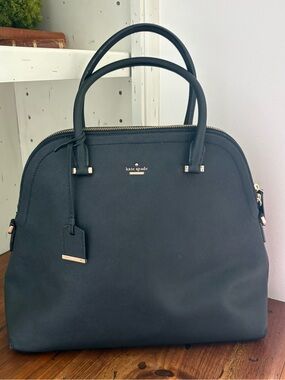 kate spade Black Dome Satchel Bag laptop Bag
